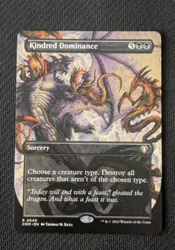 BORDERLESS Kindred Dominance ~ Commander Masters [ NearMint ] [ Magic MTG ] - Image 1