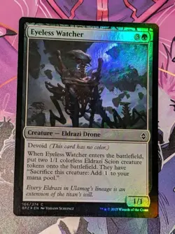 MTG *FOIL* Battle for Zendikar Common EYELESS WATCHER NM - Image 1