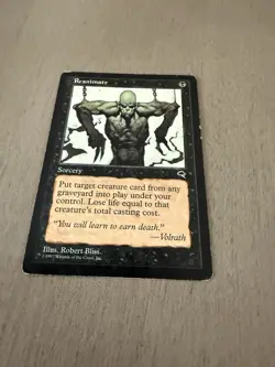 MTG Magic the Gathering Reanimate Tempest Vintage Magic The Gathering HP - Image 1