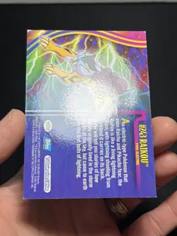 2001 Topps Pokemon Raikou Johto League Champions Foil #243 - Image 4