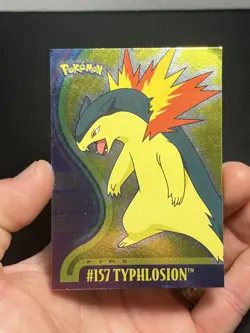 Topps Pokemon Johto Series 1 Typhlosion #157 holo foil - Image 1