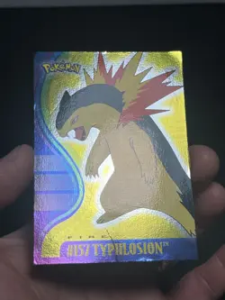 Topps Pokemon Johto Series 1 Typhlosion #157 holo foil - Image 2