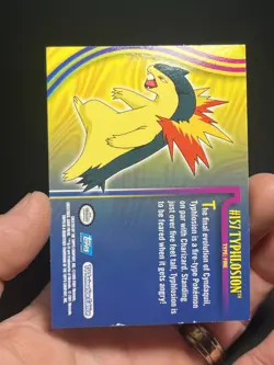 Topps Pokemon Johto Series 1 Typhlosion #157 holo foil - Image 3