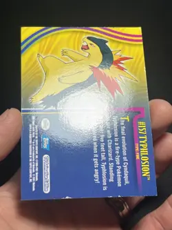 Topps Pokemon Johto Series 1 Typhlosion #157 holo foil - Image 4