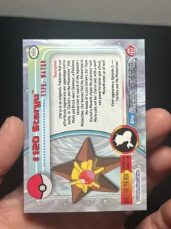 Topps Pokemon TV Animation Edition Series 3 Rainbow Holo Foil #120 Staryu - Image 4