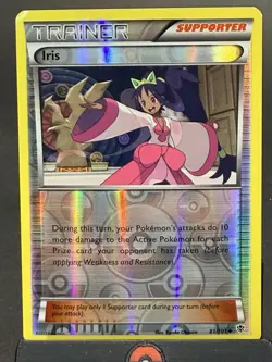 Iris Reverse Foil Pokemon Black & White Plasma Blast #81 - Image 1