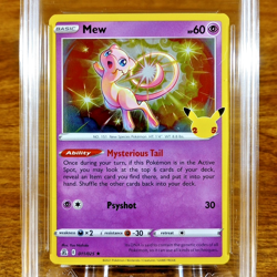 Pokemon Celebrations Classic Collection Mew 011/025 AGS Mint+ 9.5 Holo Rare 2021 - Image 2