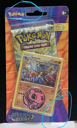 Pokemon XY Steam Siege Lucario Checklane Blister Booster Pack & Coin-New/Sealed - Image 3