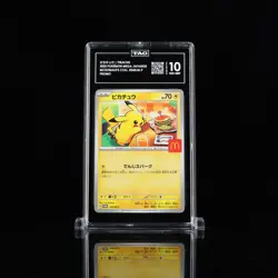 2025 Pokemon Mega Japanese McDonald's Collection Promo Pikachu TAG 10 (967) - Image 1