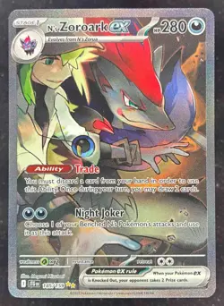 2025 Pokemon SV Journey Together - JTG EN #185/159 N's Zoroark ex - Image 1