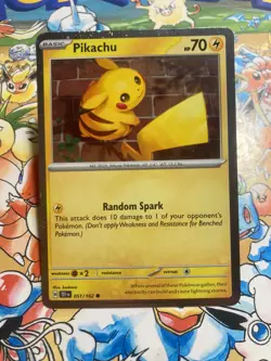Pikachu 051/162 Common Temporal Forces Pokemon Cosmos Holo TCG - Image 1