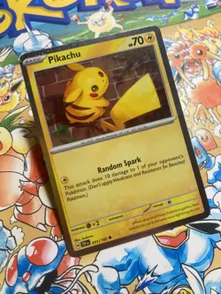 Pikachu 051/162 Common Temporal Forces Pokemon Cosmos Holo TCG - Image 2