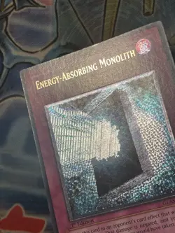 Yugioh! Energy-Absorbing Monolith GLAS-EN075 Ultimate Rare 1st Edition LP - Image 3
