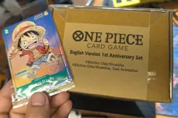 One Piece TCG 1st Year Anniversary Set English Edition New/Sealed & NM Promo 037 - Image 1