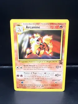 Pokemon Card - Arcanine WoTC Black Star Promo 6 Non Holo W - Image 1