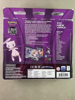 Pokemon TCG: Mew VMAX League Battle Deck (60 cards Ready to Play Deck, 4 Foil... - Image 5