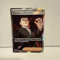 Pokemon TCG SV Scarlet & Violet 151 Giovanni's Charisma Ultra Rare Card #197/165 - Image 1
