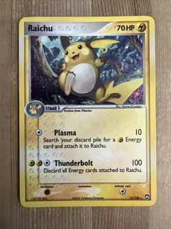 Raichu - 12/108 - Holo Rare EX Power Keepers 2007 - Pokemon Card NM - Image 1