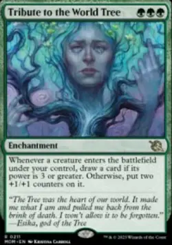 Tribute to the World Tree March of the Machine (MOM) 211 MTG Regular - Image 1