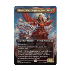 WOTC Foundations Alesha, Who Laughs at Fate (Borderless) (Mana Foil) (R) ( NM - Image 1