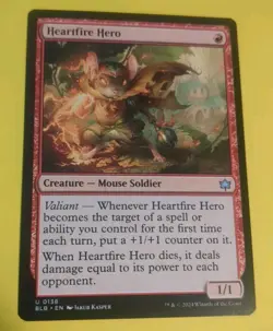 Heartfire Hero Bloomburrow 138 NM Mtg Magic The Gathering - Image 1