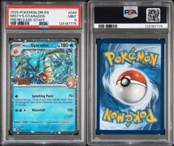 MISTY'S GYARADOS STAFF-PRERELEASE PSA 9 | DESTINED RIVALS 2025 POKEMON #049 - Image 3