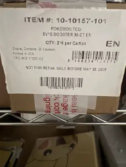 Pokemon TCG Destined Rivals BOOSTER BOX CASE Factory Sealed 6 Box - Image 1