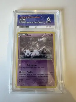 Pokemon TCG Mew 2016 Black Star Promo XY192 Holo Mythical Collection Ace 6 - Image 1