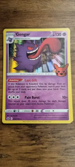 Gengar Trick or Trade - Pokemon TCG - Promo - LP - Free UK P&P - Image 1