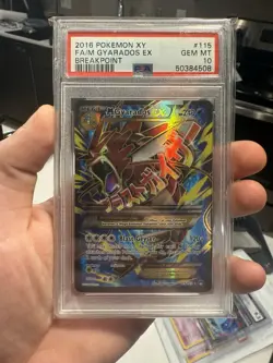 2016 POKEMON XY BREAKPOINT #115 FULL ART/M GYARADOS EX PSA 10 - Image 2