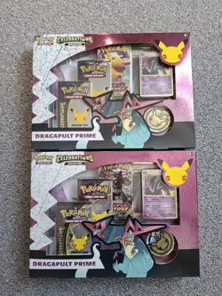 2x Pokemon TCG Celebrations 25th - Dragapult Prime Box - Factory Sealed - Cheap - Image 1