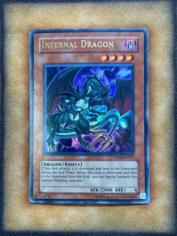 Yugioh Infernal Dragon DP04-EN010 Ultra Rare LP - Image 1