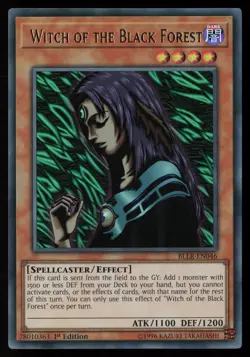 Yugioh Witch of the Black Forest BLLR-EN046 1st Edition Ultra Rare NM - Image 1