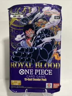 (1) One Piece OP-10 Royal Blood Booster Pack ENGLISH New Factory Sealed From Box - Image 1