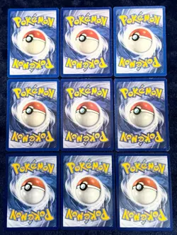 Pokemon Pikachu Card Lot of 9 - Pikachu Base Set 58/102 Shadowless Yellow Cheek - Image 2