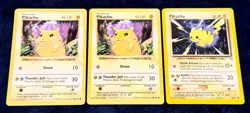 Pokemon Pikachu Card Lot of 9 - Pikachu Base Set 58/102 Shadowless Yellow Cheek - Image 3