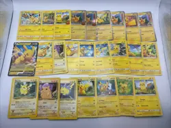 25 Different Pikachu Pokemon TCG Card Lot - Base Set Jungle WOTC Holo + - Image 1