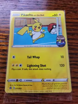 Pikachu On The Ball 001/005 SWSH Futsal Promo Pokemon Card SEALED US SELLER - Image 1