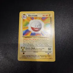 Pokemon Card - UK 4th Print 1999-2000 Electrode BASE Set 21/102 - Excellent - Image 1