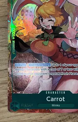 One Piece Carrot SR OP08-023 Parallel Card Game Two Legends, Near Mint Condition - Image 5