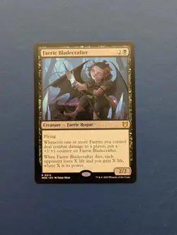 MTG Faerie Bladecrafter: Wilds of Eldarine Commander #14 - NM-MT - Image 1