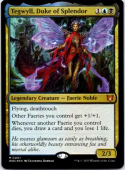 Tegwyll, Duke of Splendor (Foil) Commander: Wilds of Eldraine, 1 NM - Image 1