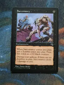 Magic the Gathering MTG - 1 x Sarcomancy - Tempest - Ex l - Image 1