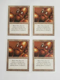 MTG Playset 4x Brass Man (Revised/Artifact/U) - BGM - Image 1