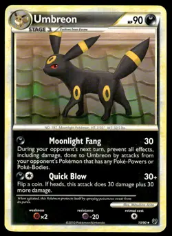 Pokemon TCG Undaunted #10/90 Umbreon (Non-Holo) LP+ - Image 1