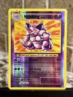 Pokemon TCG ~ Nidoking Reverse Holo [XY: Evolutions #45/108] NM - Image 1