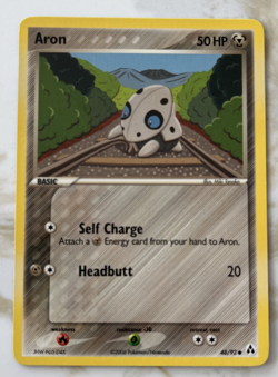 2006 Pokemon Aron 48/92 EX Legend Maker UnCommon - Image 1