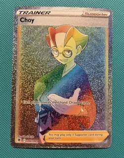 Choy Rainbow 200/189 Secret Rare Astral Radiance Pokemon TCG Full Art Trainer - Image 1
