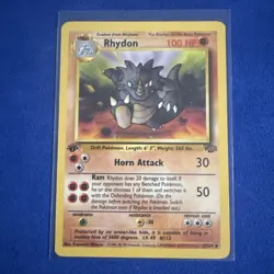 Pokemon TCG Rhydon Jungle 1st Edition Uncommon 45/64 - Image 1
