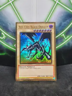 Yugioh Red-Eyes Black Dragon MAGO-EN003 Gold Rare 1st Edition NM - Image 1